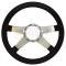 Chevelle Steering Wheel, Volante S9, Black Leather, 1964-1983