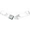 Seatbelt Solutions 1964-1966 Chevelle, Front Lap Belt, 60" with Chrome Lift Latch 1800609000 | White