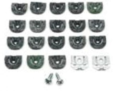 Redline Restomotive® 1966-1967 Chevrolet El Camino Rear Window Molding Clip Set