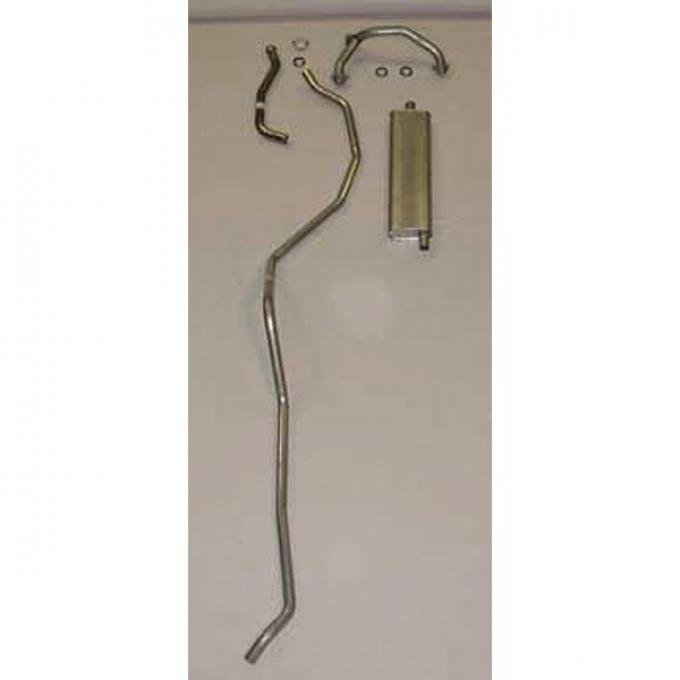 El Camino Exhaust Systems, Complete, 283 8 Cyl Single Exhaust, Includes Intermediate E, 1959-1960