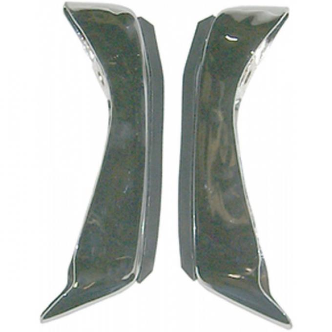 Chevelle Bumper Guards, Rear With Cushions, 1971-1972