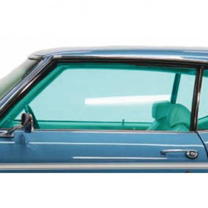 Chevelle Door Glass, 2-Door Coupe & Convertible, Left Hand,1969