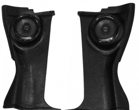 El Camino Rear Side Panels, With 300W, 2-Way Kenwood Speaker, Paintable, 1968-1972