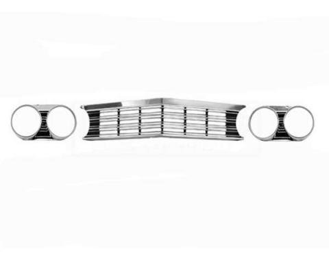 Chevelle Grille And Headlight Bezel Kit, Standard, 1967