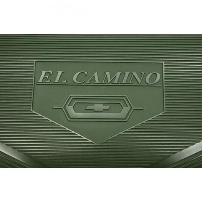 Legendary El Camino Floor Mats, Vintage Rubber,El Camino Black Letters With Bowtie, Show Correct 1964-1967