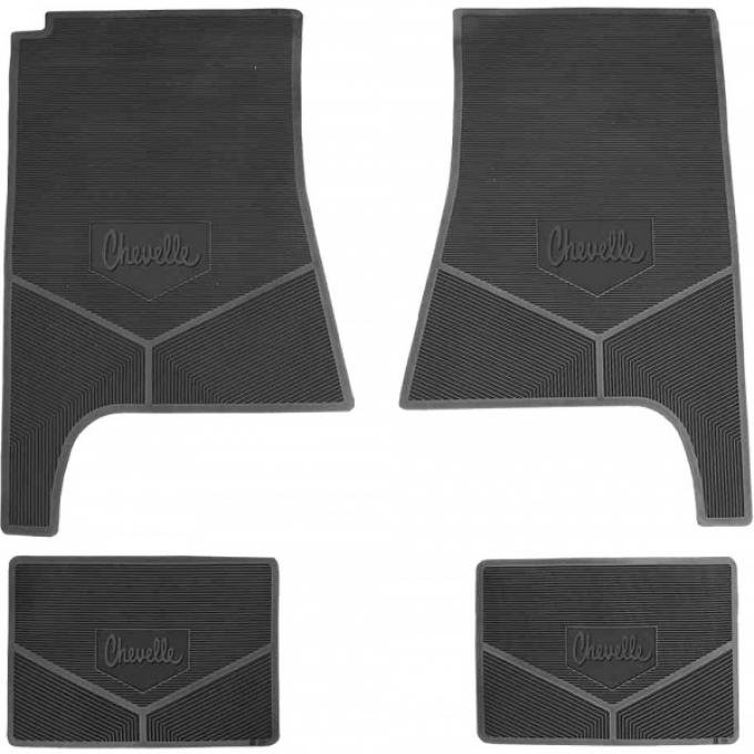 Legendary Auto Interiors Chevelle Vinyl Floor Mat With Chevelle Script, 1970-1972