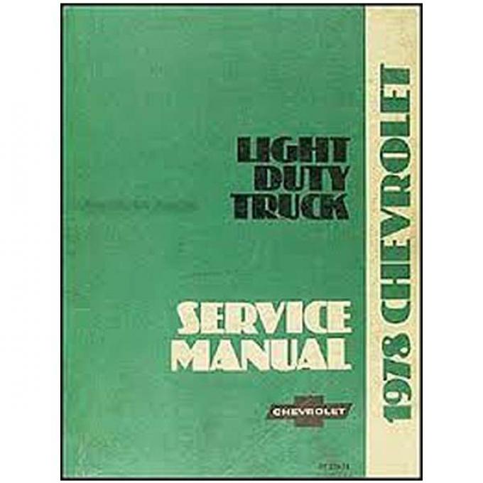 El Camino Shop Manual, 1978