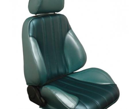 Chevelle Deluxe Interior, Touring II, Front Bucket Seat, Two Tone, 1966