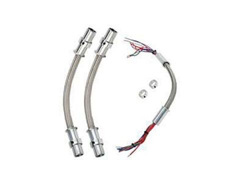 Chevelle Wiring Looms, Door Jamb, Stainless Steel, 1964-1983