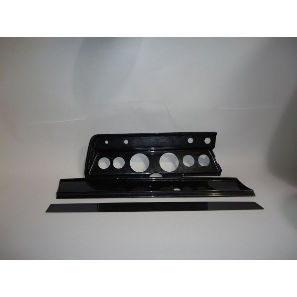 Chevelle Instrument Cluster Panel, Carbon Fiber Finish, With PreCut