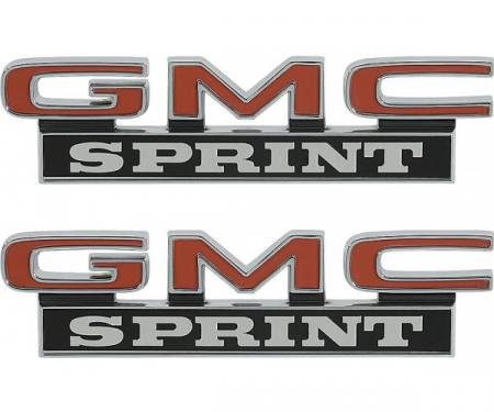 El Camino Roof Side Panel Emblems, (GMC Sprint), 1973-1977