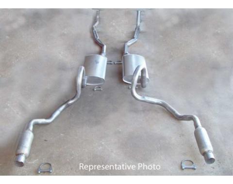 Chevelle - Dual Exhaust System, Small Block With Resonators, Except Station Wagon, 1970-1972