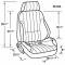 El Camino Bucket Seat, Rally Recliner, Right