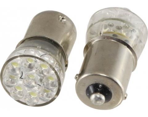 Light Bulbs, 1156, (15) Miniature LEDs Hyper White, Set of 2