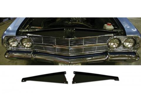 Chevelle Core Support Filler Panel, Black Anodized, 1965