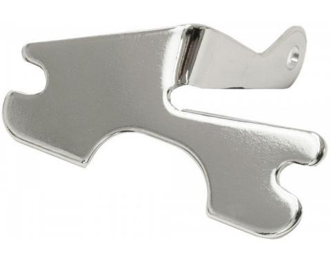 Chevelle Air Conditioning Compressor Support Bracket, Small Block, Chrome, For Cars With Exhaust Headers, 1964-1972