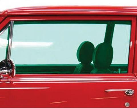 Chevelle Door Glass, 2-Door Coupe, Left Hand, 1965