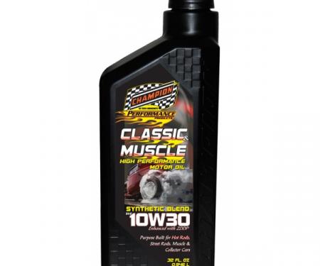 Champion Classic & Muscle High Zinc Synthetic Blend Motor Oil, 10W-30