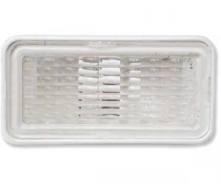 Side Marker Light Lens Assembly, Front, Clear, 1968