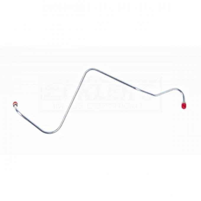 EL Camino Engine Line, Pump To Carburetor, 350 2 Barrel, Short Fuel Pump, Low Performance, Stainless Steel, 1978-1983
