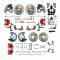 67-9 4-Wheel Disc Brake Conversion, 8"  Booster,2" Drop non-Staggered Rear Shocks