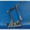 El Camino Billet Aluminum Hood Hinges, Clear Powder Coated Finish, 1964