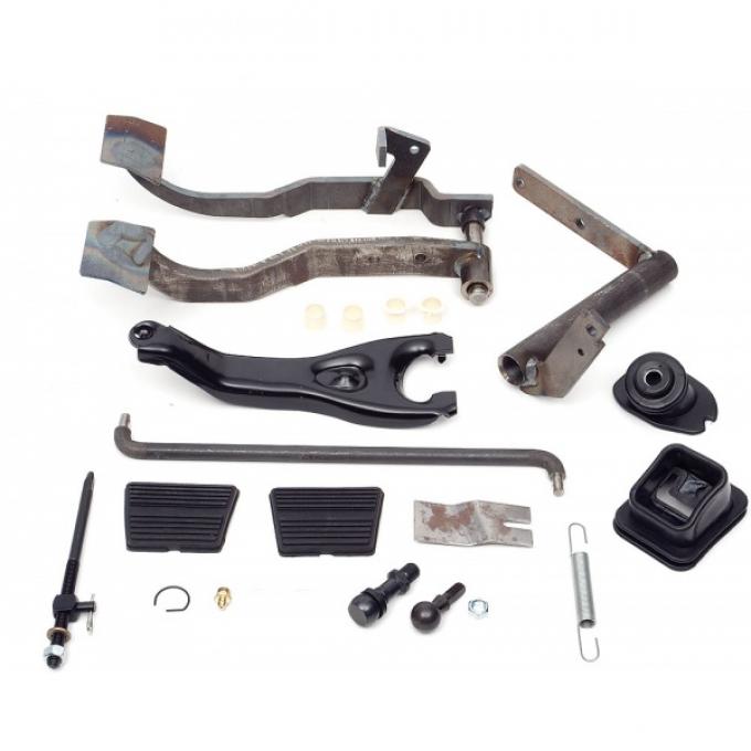 Chevelle Clutch Linkage Conversion Kit, Automatic To Manual Transmission, Small Block, 1964-1966