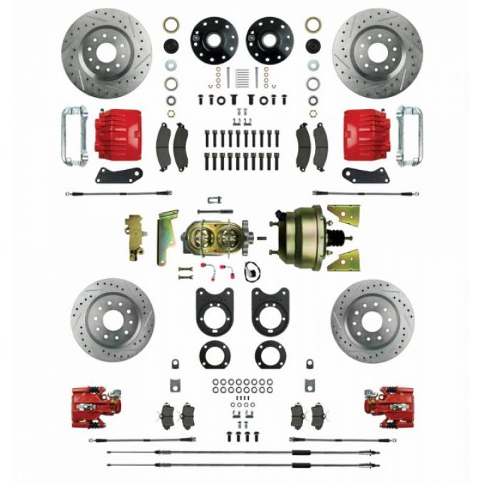 Nova - Signature Series Big Brake Four Wheel Disc Conversion, Staggered,  Power, 1968-1974