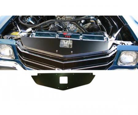 Chevelle Core Support Filler Panel, Black Anodized, 1970-1972