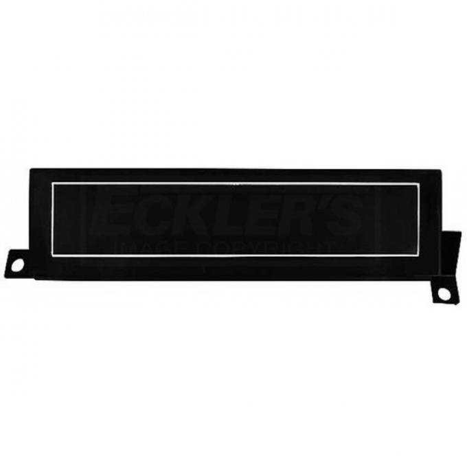 El Camino And GMC Sprint Dash Housing Air Conditioning Delete Plate For Center Vent Area, Plain Face, 1970-1972