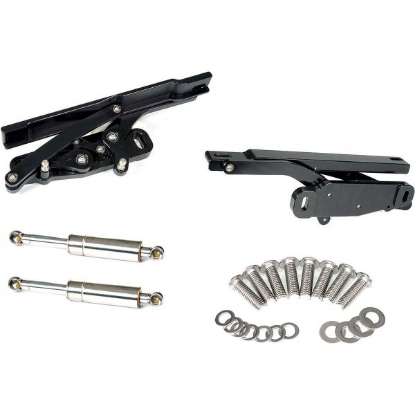 Chevelle Billet Aluminum Hood Hinges, Black Powder Coated Finish, 19691972