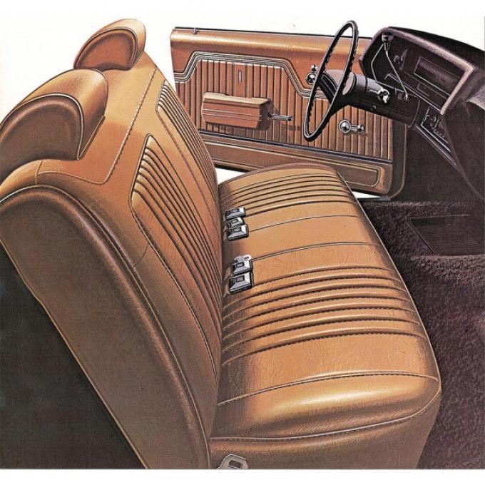 Legendary El Camino Covers, Front Seats, Split Bench, Show Correct, 1971