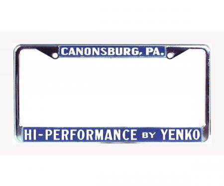 El Camino Yenko License Frame, High Performace By Yenko