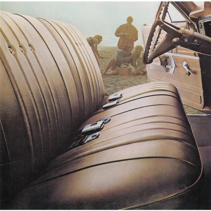 Legendary El Camino Covers, Front Seats, Split Bench, Show Correct, 1968