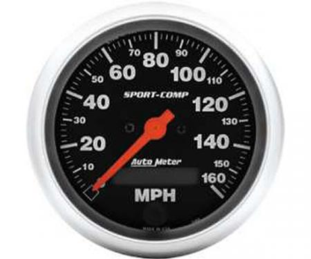 El Camino Speedometer, Electric, 160 MPH, Sport-Comp Series, AutoMeter, 1959-1987