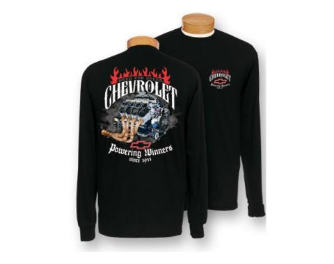 Chevy Long Sleeve T-Shirt, Powering Winners