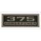 El Camino Valve Cover Decal, 375hp, 1968