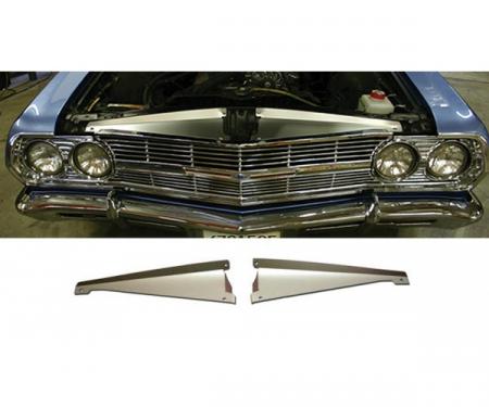 El Camino Core Support Filler Panel, Anodized Aluminum, 1965