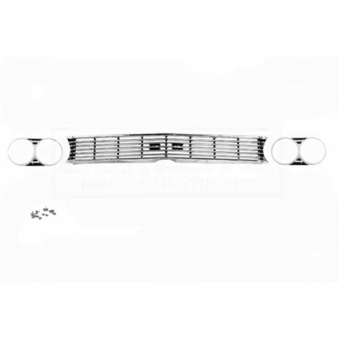 Chevelle And Malibu Grille And Headlight Bezel Kit, Standard, 1966