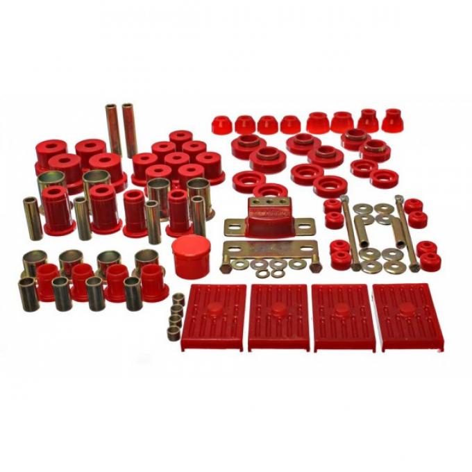 Hyperflex Polyurethane Bushing Master Kit, Multileaf, 67-69