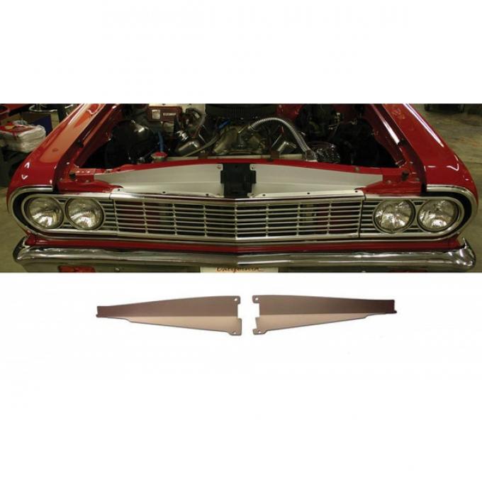 El Camino Core Support Filler Panel, Anodized Aluminum, 1964