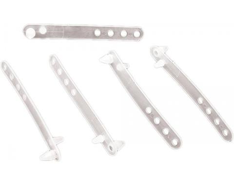 El Camino Inner Fender Wiring Harness Straps, White, 1959-1960
