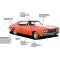 Chevelle Insulation, QuietRide, AcoustiShield, Roof Kit, Coupe, 1973-1977