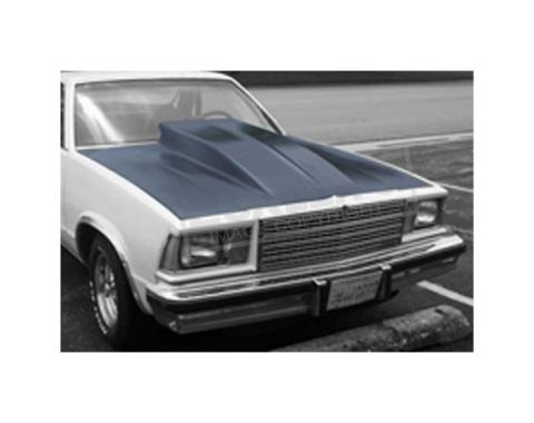 Malibu Fiberglass Hood, 4 Bolt On, Z-28 Style Cowl, 1978-1983