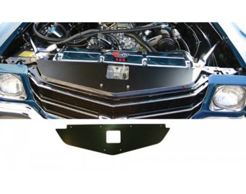 Chevelle Core Support Filler Panel, Black Anodized, 1970-1972