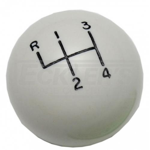Chevelle Shift Knob, 4Speed, White, Muncie, For Cars With Console