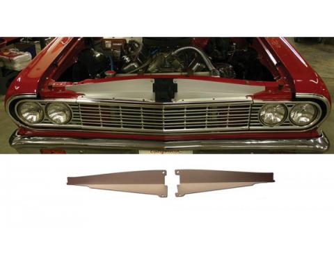 El Camino Core Support Filler Panel, Anodized Aluminum, 1964