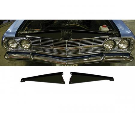 El Camino Core Support Filler Panel, Black Anodized, 1965