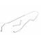 El Camino Brake Line, Front To Rear, For Factory Drum Brake Car, OE Steel, 1970