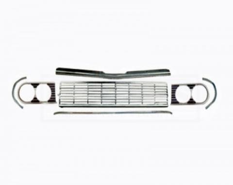 Chevelle And Malibu Grille, Molding, Headlight Extension, Kit, Standard, 1964
